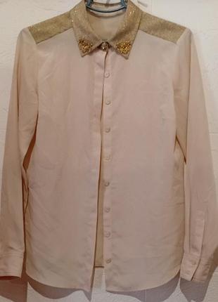 Блуза-сорочка з камінням vero moda