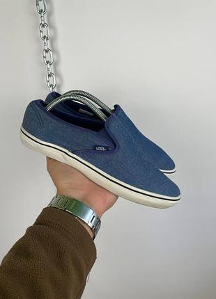 Новые мужские слипоны кеды vans blue 40.5