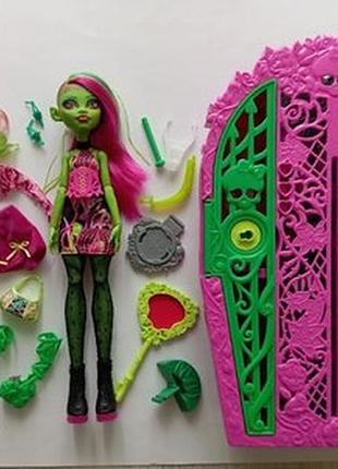 Кукла монстер хай венера макфлайтрап 3g нюд шкафчик секретами тайны monster high.