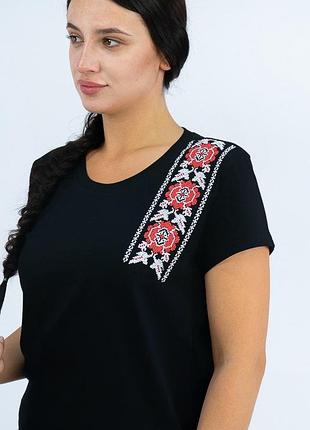 Жіноча футболка з вишивкою, вишиванка футболка для жінок
