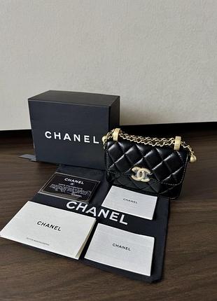 Сумка Chanel Pre-Owned logo frayed shoulder bag