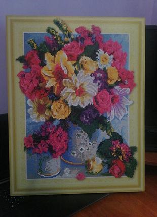 Невероятно красивая, большая картина стразами