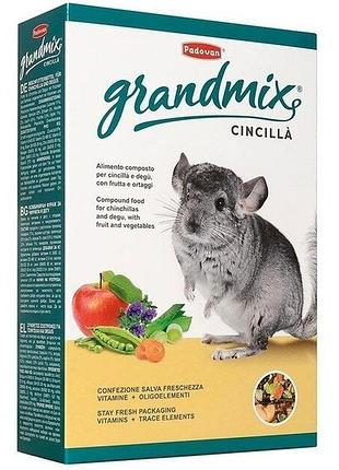 Уценка корм для шиншилл и дегу padovan grandmix cincilla, 850 г