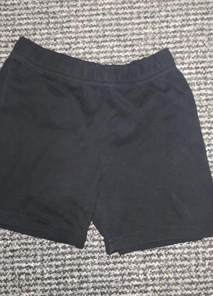 Чорні шорти шортики шкільна спортивна форма