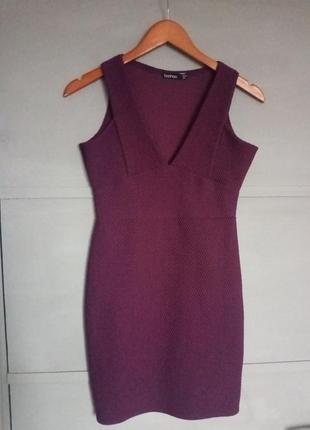 Сукню . фактурне сукню . v-подібний виріз . сливове обтягуючі сукні
