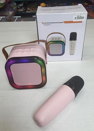 Караоке колонка з мікрофоном bluetooth