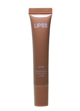 Блиск для губ lipss lipper latte, 8 мл