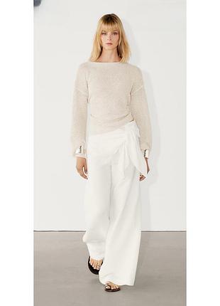 Штани льон massimo dutti