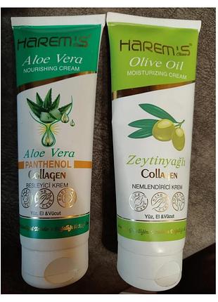 Крем з пантенолом та алое вера для рук великий об"єм 250 ml harems