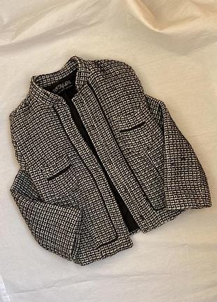 Стильний твідовий жакет tribal з вовною | розмір s