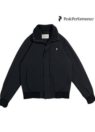 Чоловіча куртка бомбер peak performance чорна димезонна весняна осінній пік перфоменс _1