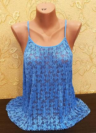 Майка кружевная на бретельках
