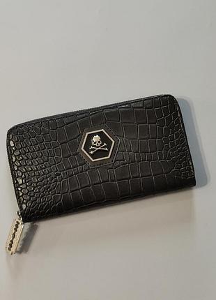 Мужской кошелек на молнии philipp plein