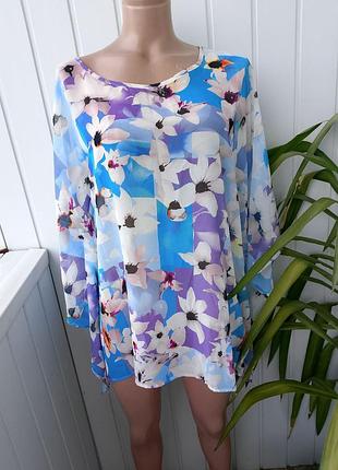 Шифонова накидка, блуза