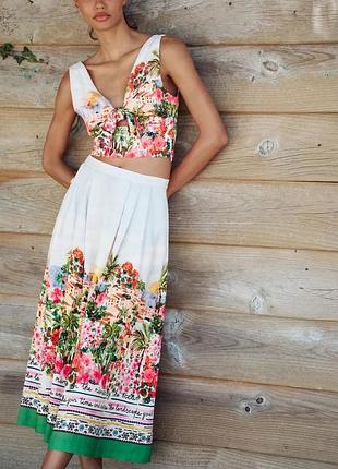 Костюм із спідницею та топом zara new2 фото