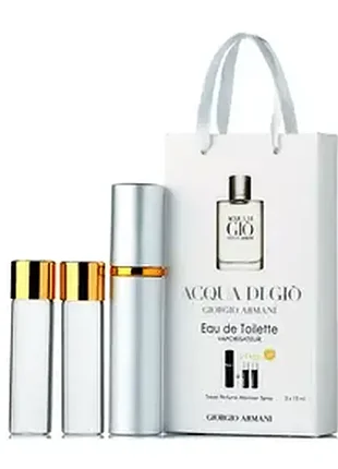 Парфюм мужской acqua di gio с ферромонами 3х15 мл