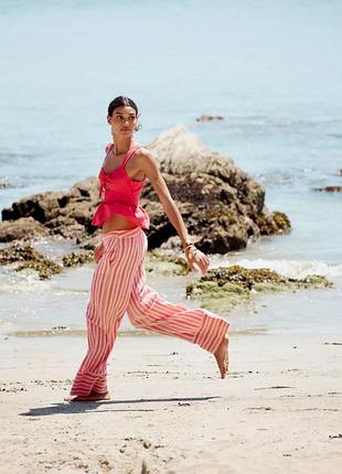 Брюки жіночі в смужку zara new