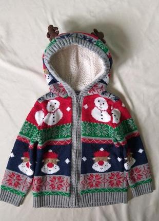 Теплий зимовий светр george на 3-4 роки