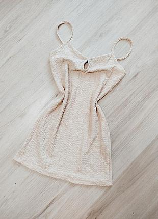 Стильный сарафан платье жатка