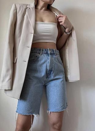 Шорти 🍒необробленим низом