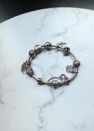 Браслет з шармами оригінал pandora