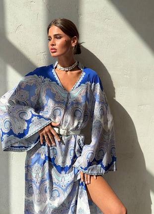 Брендова жіноча довга літня сукня плаття