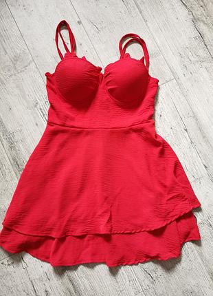 Платье с чашками