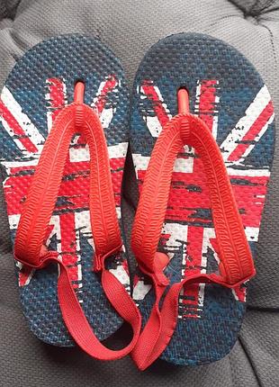 Детские пляжные вьетнамки на резинке(англия)размер 23-24.стелька 17,5см