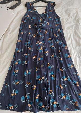 Платье вискоза, лен