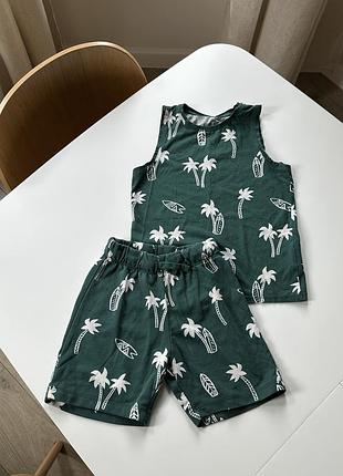Костюм на літо для хлопчика від h&m 7-8 років 128-130 розмір шорти і майка