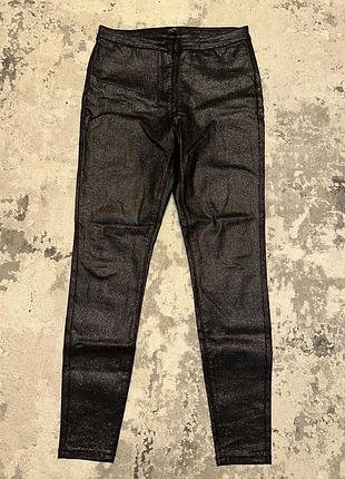 Штани sligo skinny jean з напиленням під шкіру з сріблястими