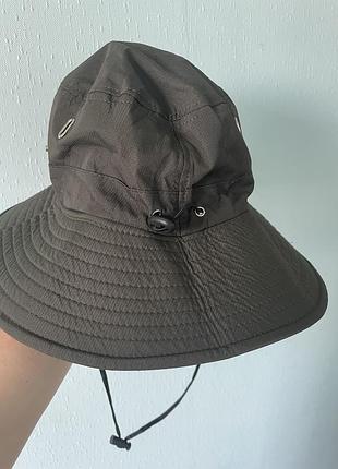 Панама кольору хакі з широкими полями4 фото