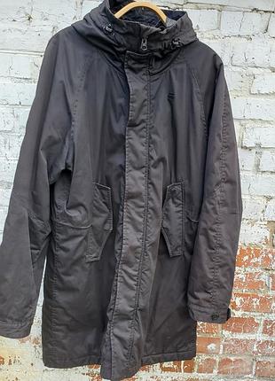 Черная мужская парка, курточка, куртка