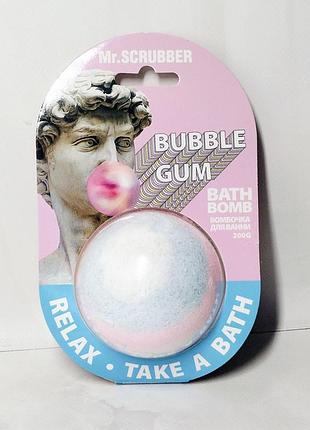 Бомбочка для ванни bubble gum mr.scrubber 200г.
