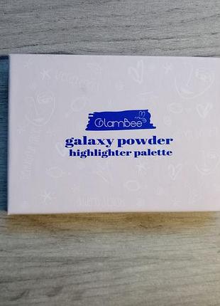 Палетка хайлайтеров glambee galaxy highlighting powder palette