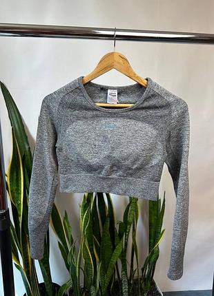 Жіночий вкорочений рашгард gymshark