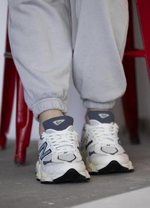 New balance 9060 'white teal'6 фото