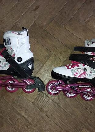 Ролики daco white, розм. 37-40 + шолом tempish skilletz white, s 51-55
