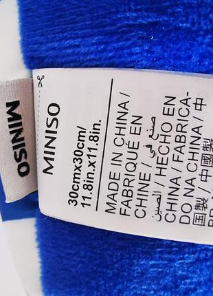 Подушка miniso u-формы белые медведи синяя под шеи для путешествий путишествий для шей5 фото