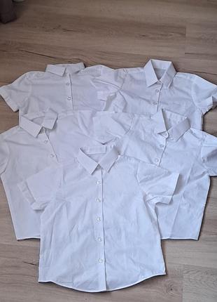 Белая рубашка на девочку