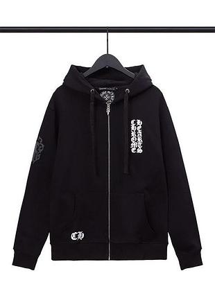Зіп-худі chrome hearts. зіпка хром хартс. м-2xl