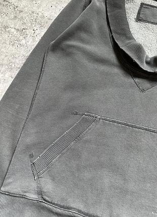 Світшот авангардний distressed allseints xs s m графітовий5 фото