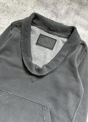 Світшот авангардний distressed allseints xs s m графітовий7 фото