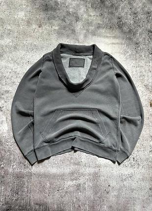 Світшот авангардний distressed allseints xs s m графітовий