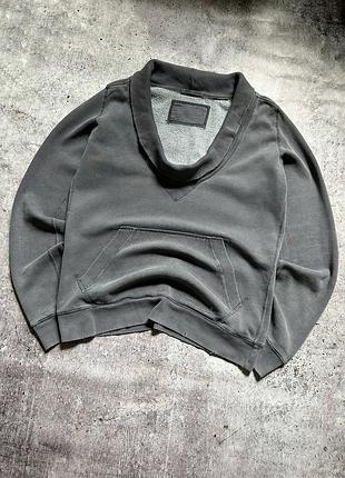 Світшот авангардний distressed allseints xs s m графітовий4 фото