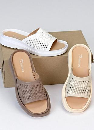 Шльопанці натуральна шкіра