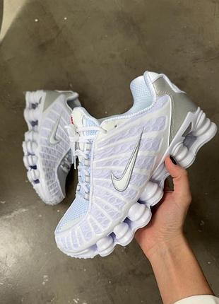 Кроссовки nike shox tl white, кроссовки найки шокс