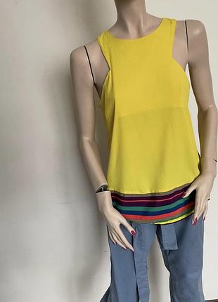 Яскравий лимонний топ блуза