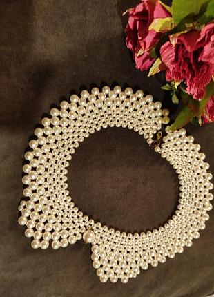 Колье воротник из жемчуга