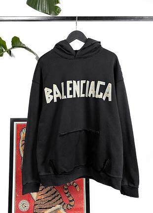 Худі унісекс графітове, oversize fit, бавовна, розмір м